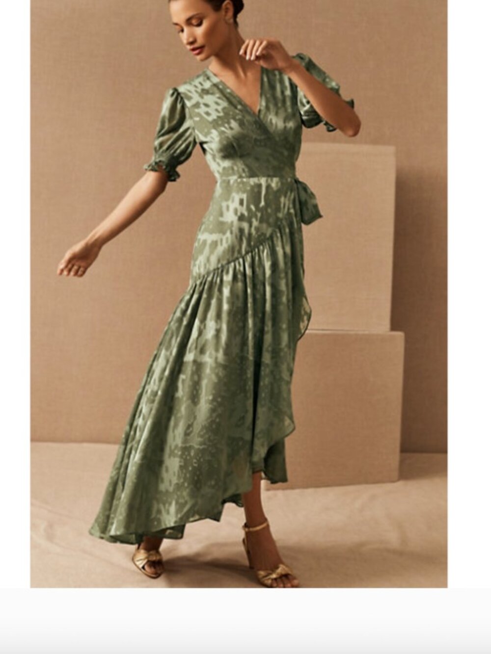 Hutch Biscayne Ruffle Wrap Dress Size XS EUC